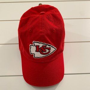 Kansas City Chiefs Hat Cap Red 47 Brand Strap Back Embroidered NFL Logo